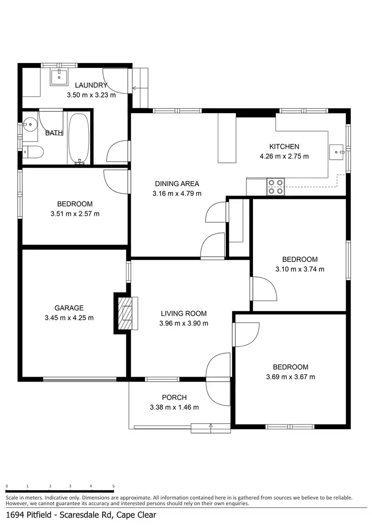 Floorplan of Homely house listing, 1700 Scarsdale-Pitfield Road, Pitfield VIC 3351