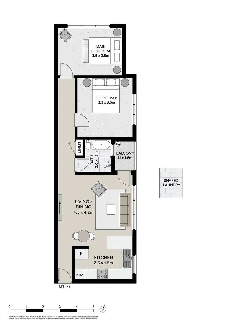 Floorplan of Homely apartment listing, 4/11 Wilson Avenue, Belmore NSW 2192