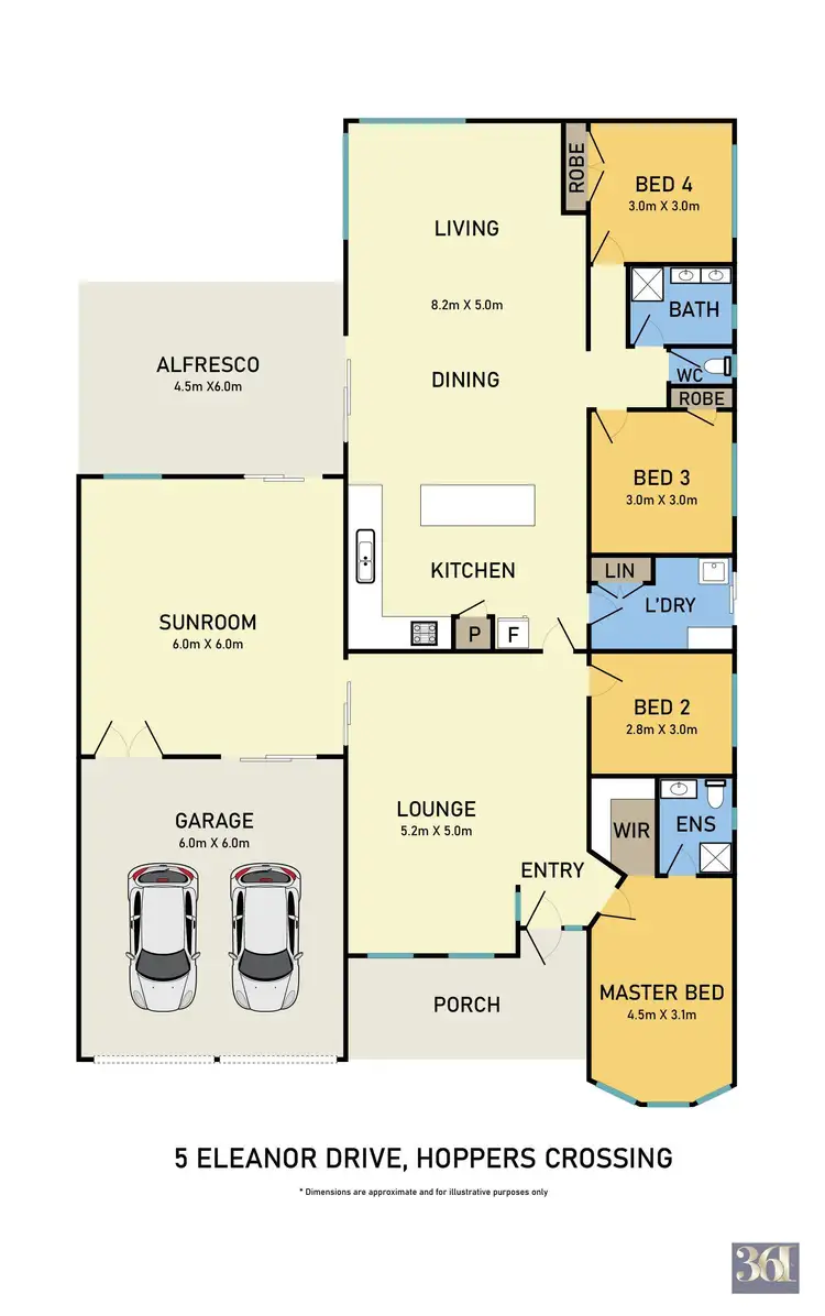 Floorplan of Homely house listing, 5 Eleanor Drive, Hoppers Crossing VIC 3029