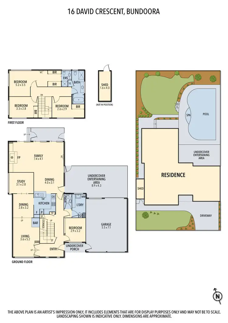 Floorplan of Homely house listing, 16 David Crescent, Bundoora VIC 3083