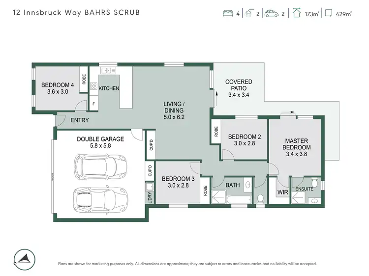 Floorplan of Homely house listing, 12 Innsbruck Way, Bahrs Scrub QLD 4207