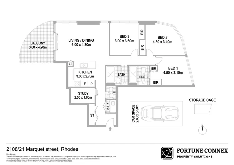Floorplan of Homely apartment listing, 2108/21 Marquet Street, Rhodes NSW 2138