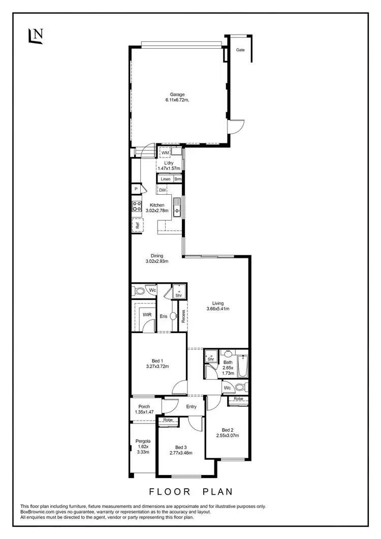 Floorplan of Homely house listing, 125 Broadway Boulevard, Piara Waters WA 6112