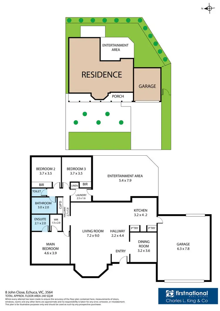 Floorplan of Homely house listing, 8 John Close, Echuca VIC 3564