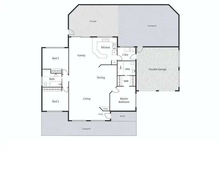 Floorplan of Homely townhouse listing, 6 Rosson Place, Isaacs ACT 2607