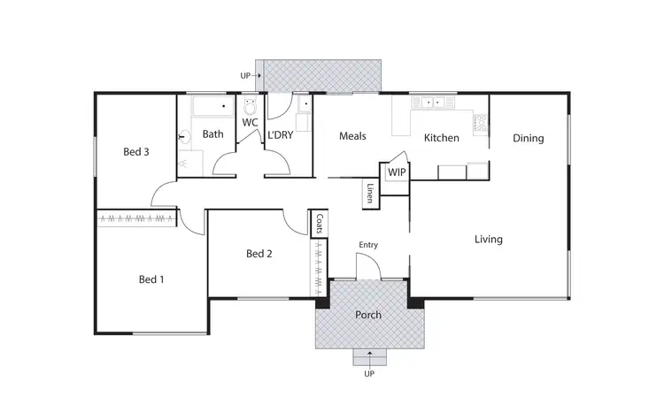 Floorplan of Homely house listing, 61 Calder Crescent, Holder ACT 2611