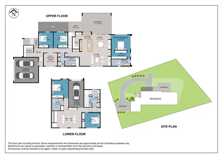 Floorplan of Homely house listing, 1 Danica Court, Bright VIC 3741