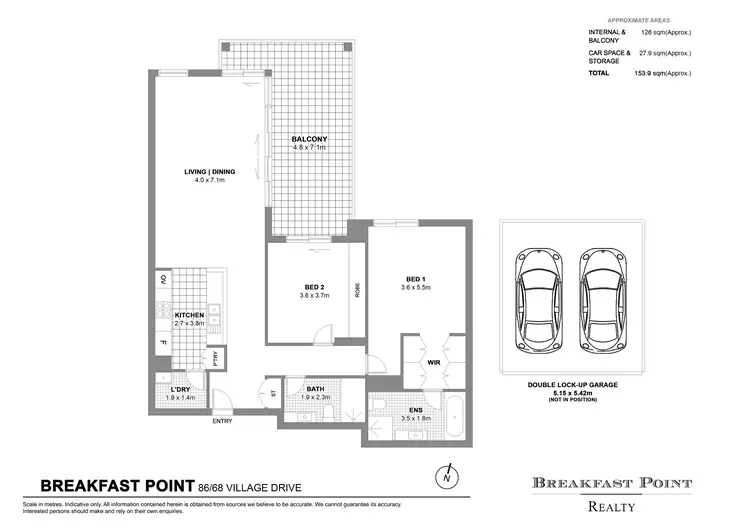 Floorplan of Homely apartment listing, 86/68 Village Drive, Breakfast Point NSW 2137