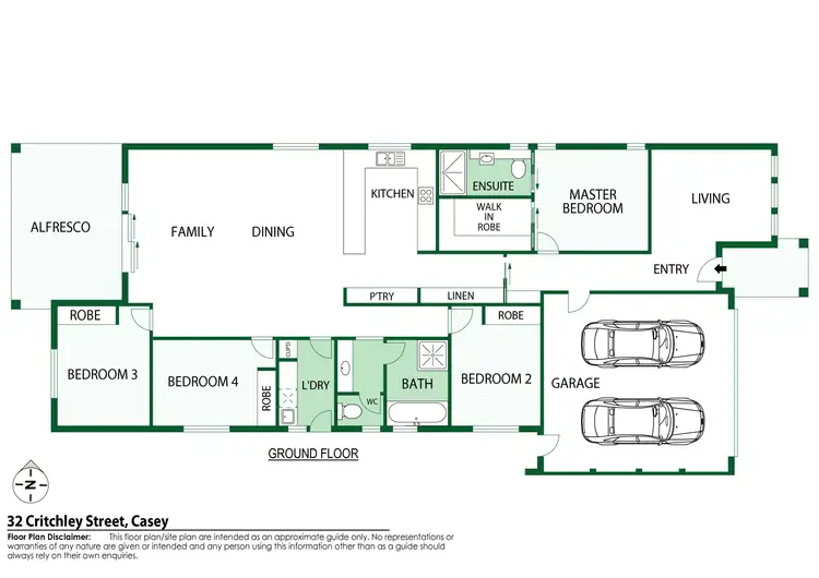 Floorplan of Homely house listing, 32 Critchley Street, Casey ACT 2913