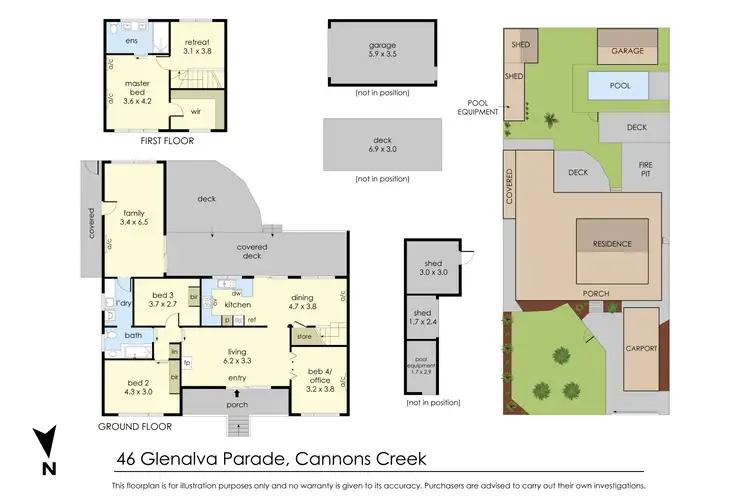 Floorplan of Homely house listing, 46 Glenalva Parade, Cannons Creek VIC 3977