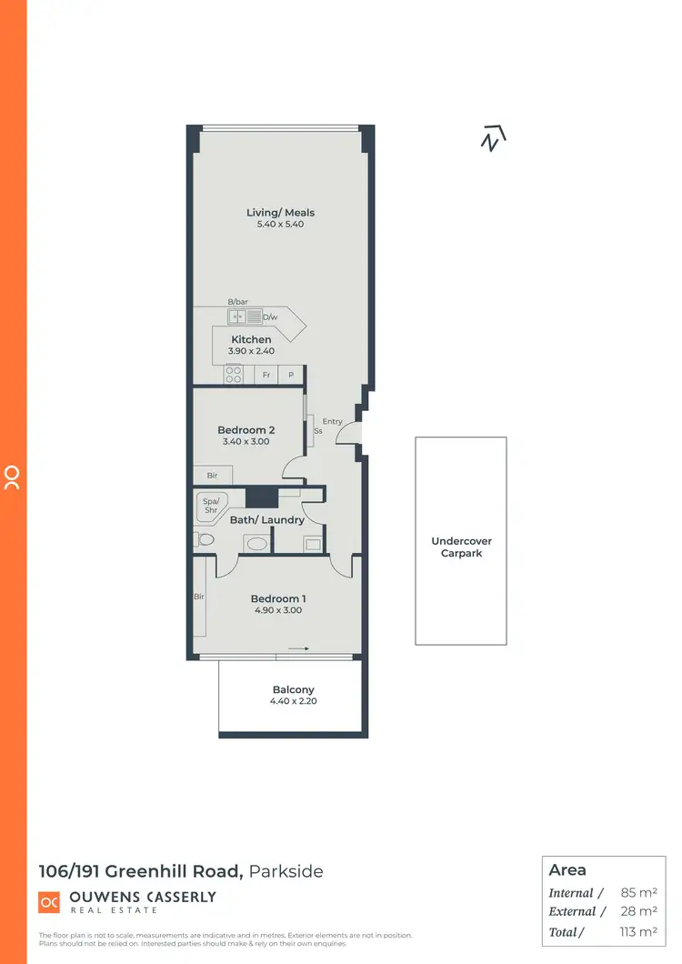 Floorplan of Homely apartment listing, 106/191 Greenhill Road, Parkside SA 5063