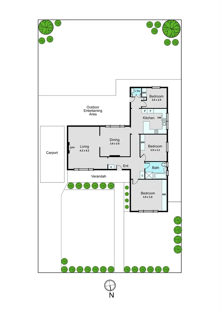 Floorplan of Homely house listing, 34 Ross Street, Huntingdale VIC 3166