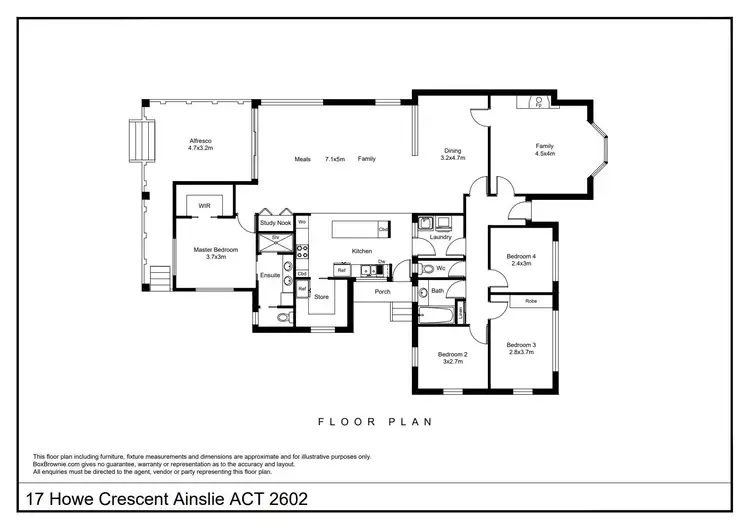 Floorplan of Homely house listing, 17 Howe Crescent, Ainslie ACT 2602