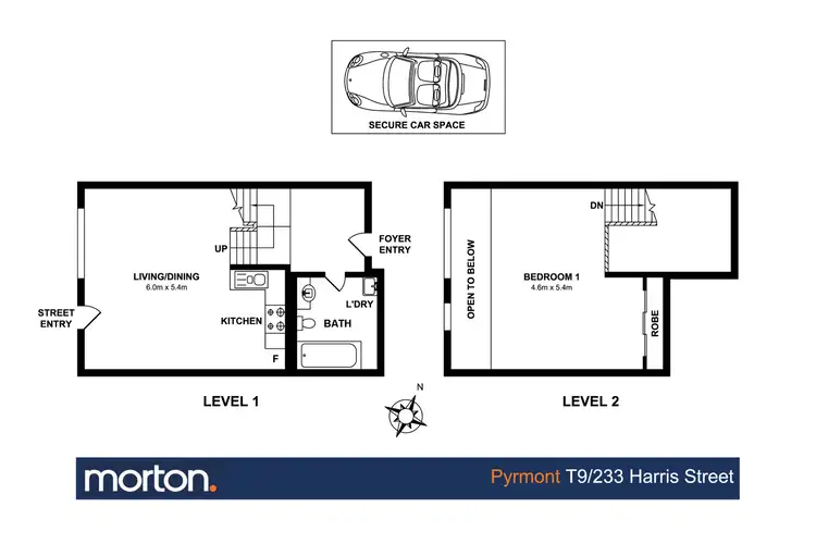 Floorplan of Homely apartment listing, 9/233 Harris Street, Pyrmont NSW 2009