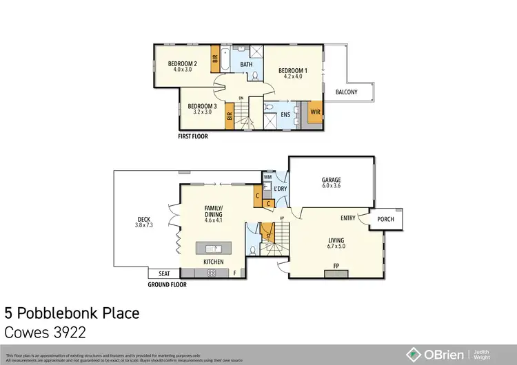 Floorplan of Homely house listing, 5 Pobblebonk Place, Cowes VIC 3922