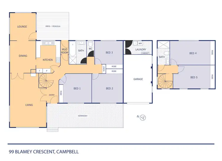 Floorplan of Homely house listing, 99 Blamey Crescent, Campbell ACT 2612