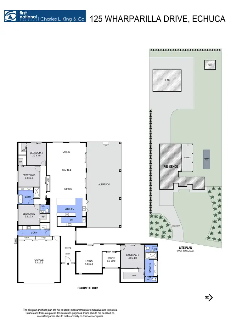 Floorplan of Homely house listing, 125 Wharparilla Drive, Echuca VIC 3564