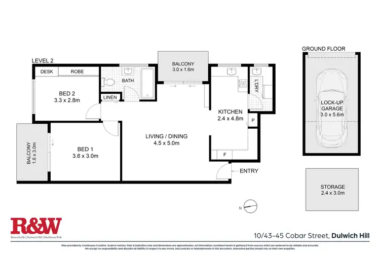 Floorplan of Homely apartment listing, 10/43 Cobar Street, Dulwich Hill NSW 2203