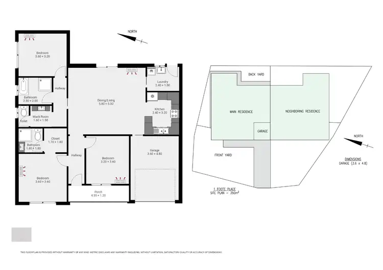 Floorplan of Homely house listing, 1 Foote Place, Whyalla Stuart SA 5608