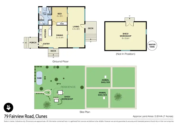Floorplan of Homely house listing, 79 Fairview Road, Clunes VIC 3370