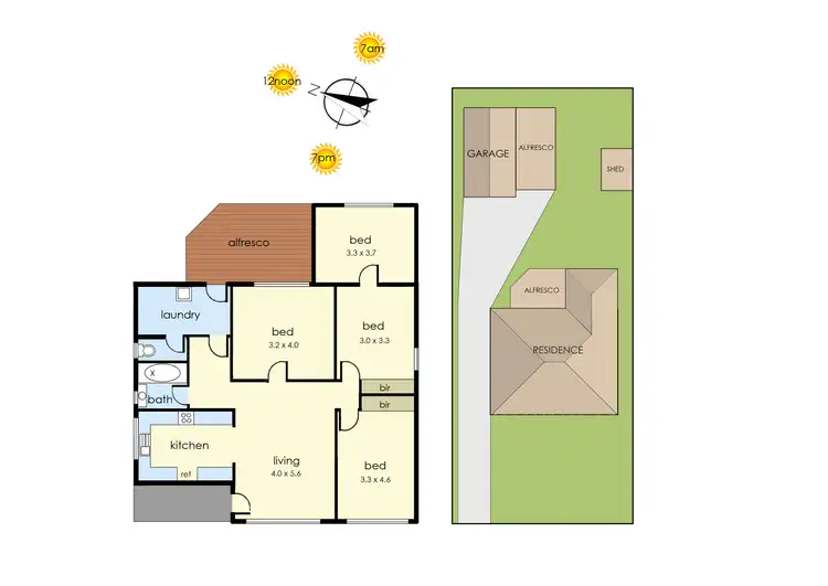 Floorplan of Homely house listing, 12 Hodgins Crescent, Frankston North VIC 3200
