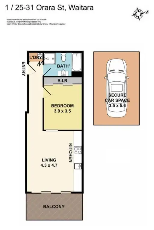 Floorplan of Homely apartment listing, 1/25 Orara Street, Waitara NSW 2077