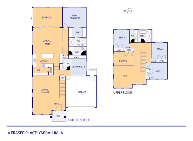 Floorplan of Homely house listing, 4 Fraser Place, Yarralumla ACT 2600