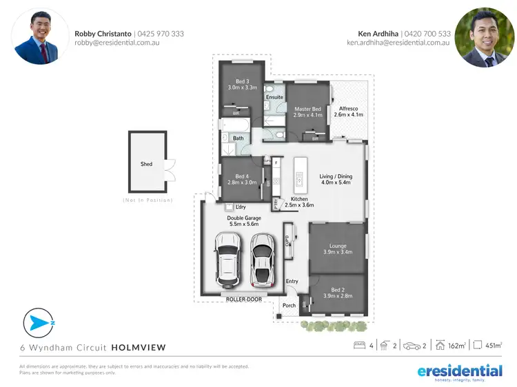 Floorplan of Homely house listing, 6 Wyndham Circuit, Holmview QLD 4207
