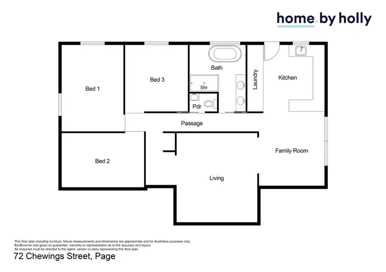 Floorplan of Homely house listing, 72 Chewings Street, Page ACT 2614