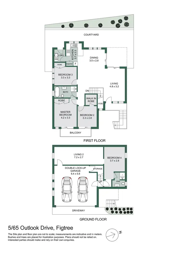 Floorplan of Homely townhouse listing, 5/65 Outlook Drive, Figtree NSW 2525