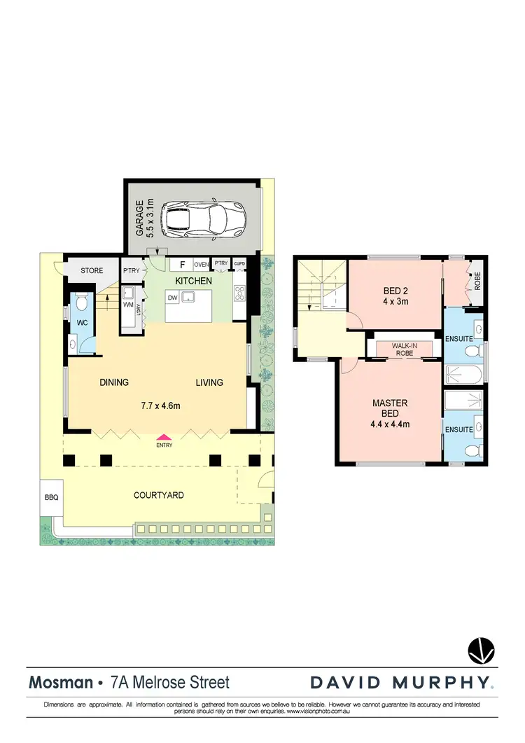 Floorplan of Homely semi-detached listing, 7A Melrose Street, Mosman NSW 2088