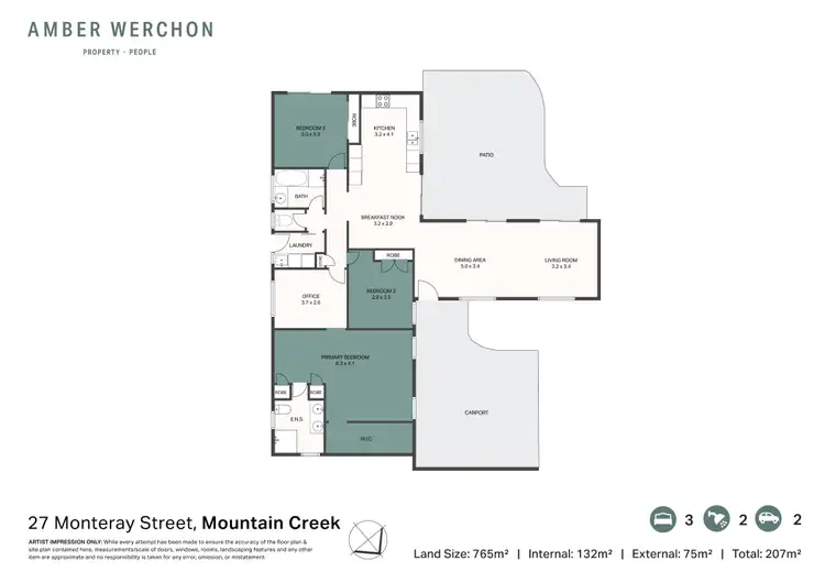 Floorplan of Homely house listing, 27 Monteray Street, Mountain Creek QLD 4557