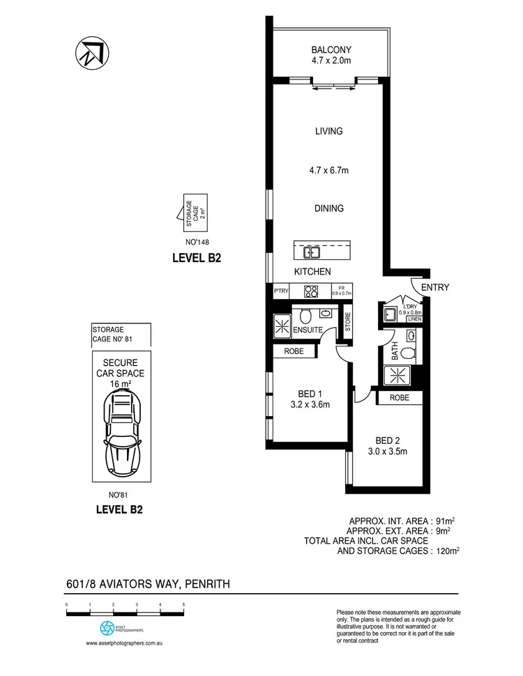 Floorplan of Homely apartment listing, 601/8 Aviators Way, Penrith NSW 2750