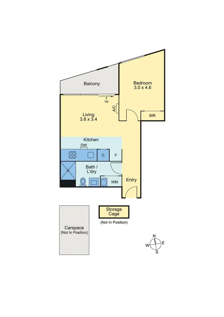 Floorplan of Homely apartment listing, 410/205 Burnley Street, Richmond VIC 3121