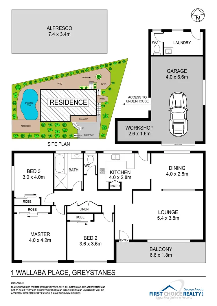 Floorplan of Homely house listing, 1 Wallaba Place, Greystanes NSW 2145
