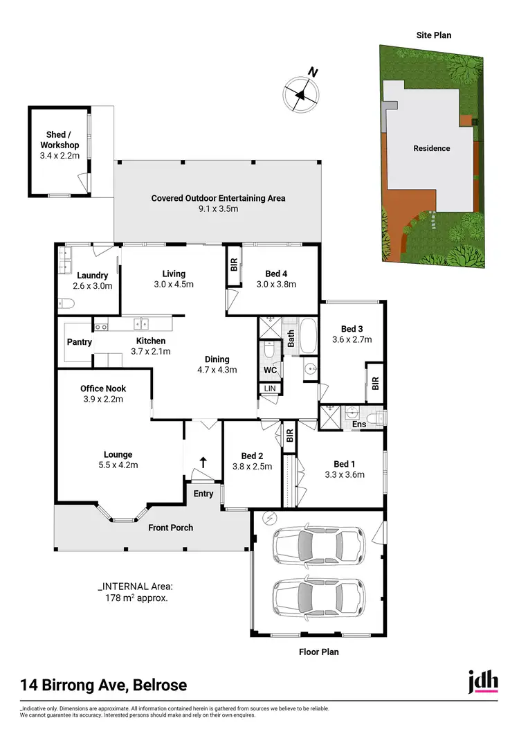 Floorplan of Homely house listing, 14 Birrong Avenue, Belrose NSW 2085