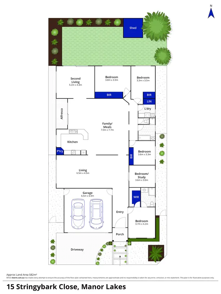 Floorplan of Homely house listing, 15 Stringybark Close, Manor Lakes VIC 3024