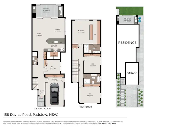 Floorplan of Homely semi-detached listing, 158 Davies Road, Padstow NSW 2211