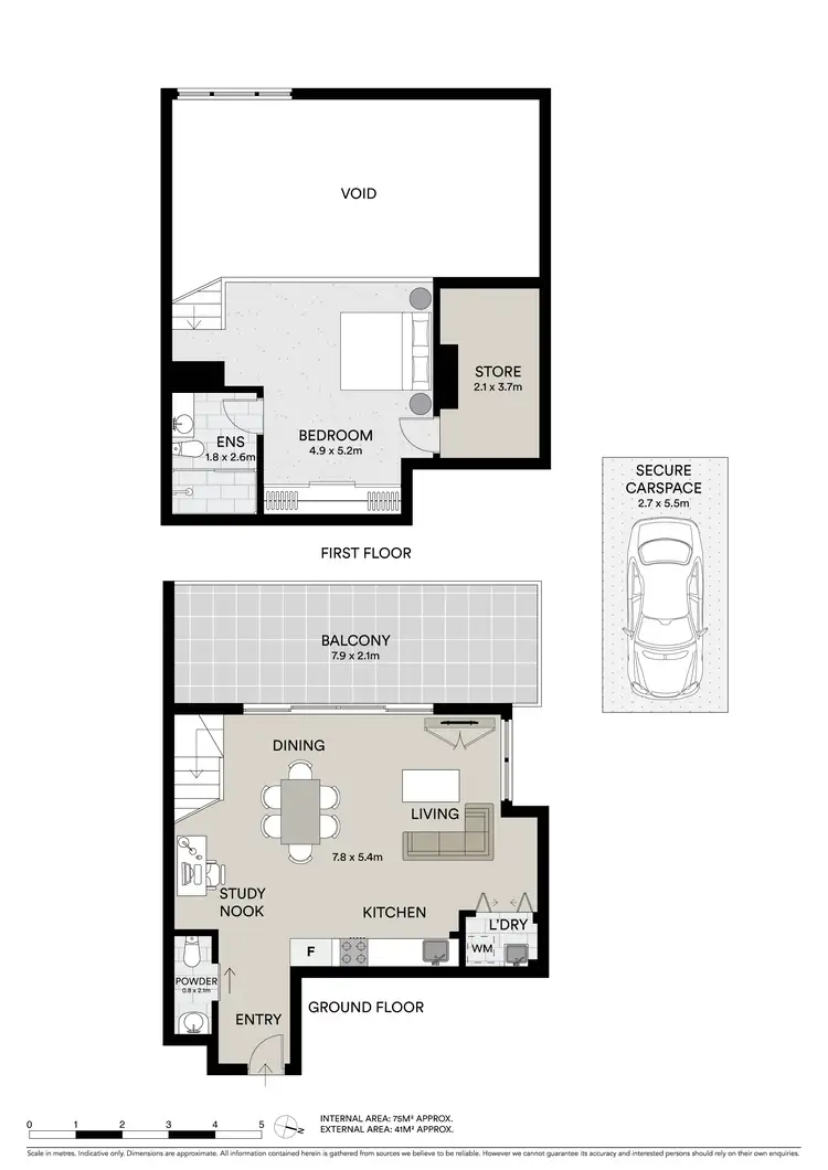 Floorplan of Homely apartment listing, 407/657 Pacific Highway, Killara NSW 2071