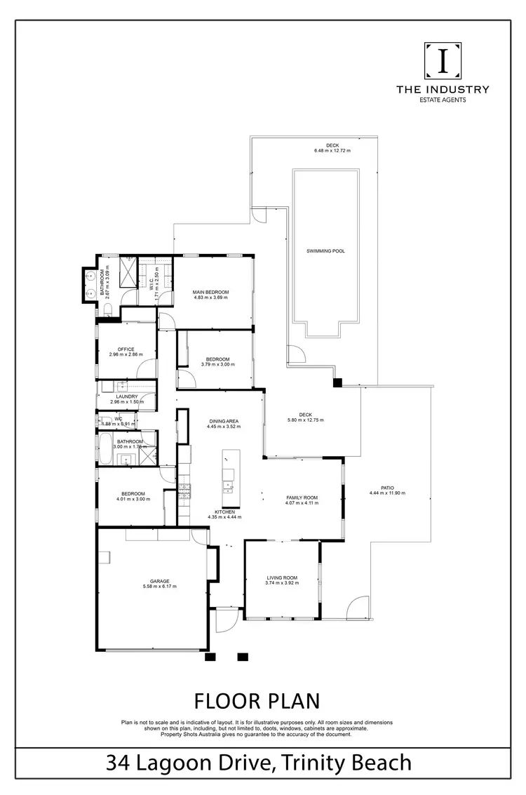 Floorplan of Homely house listing, 34 Lagoon Drive, Trinity Beach QLD 4879