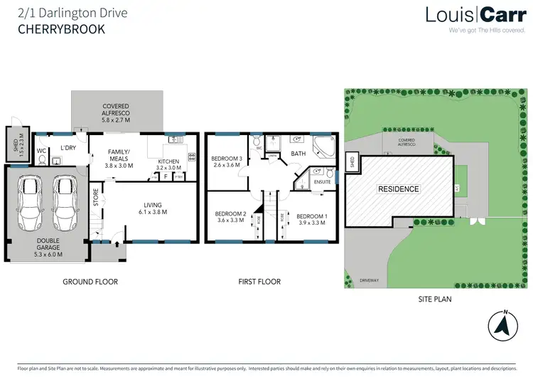 Floorplan of Homely semi-detached listing, 2/1 Darlington Drive, Cherrybrook NSW 2126