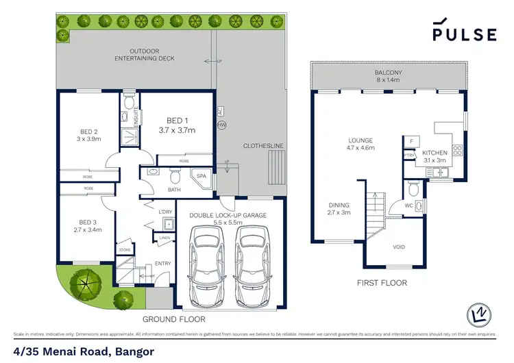 Floorplan of Homely townhouse listing, 4/35-37 Menai Road, Bangor NSW 2234