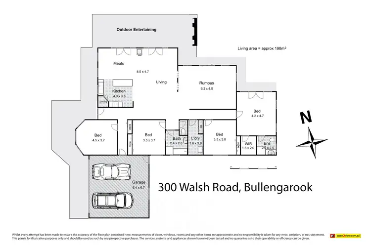 Floorplan of Homely house listing, 300 Walsh Road, Bullengarook VIC 3437