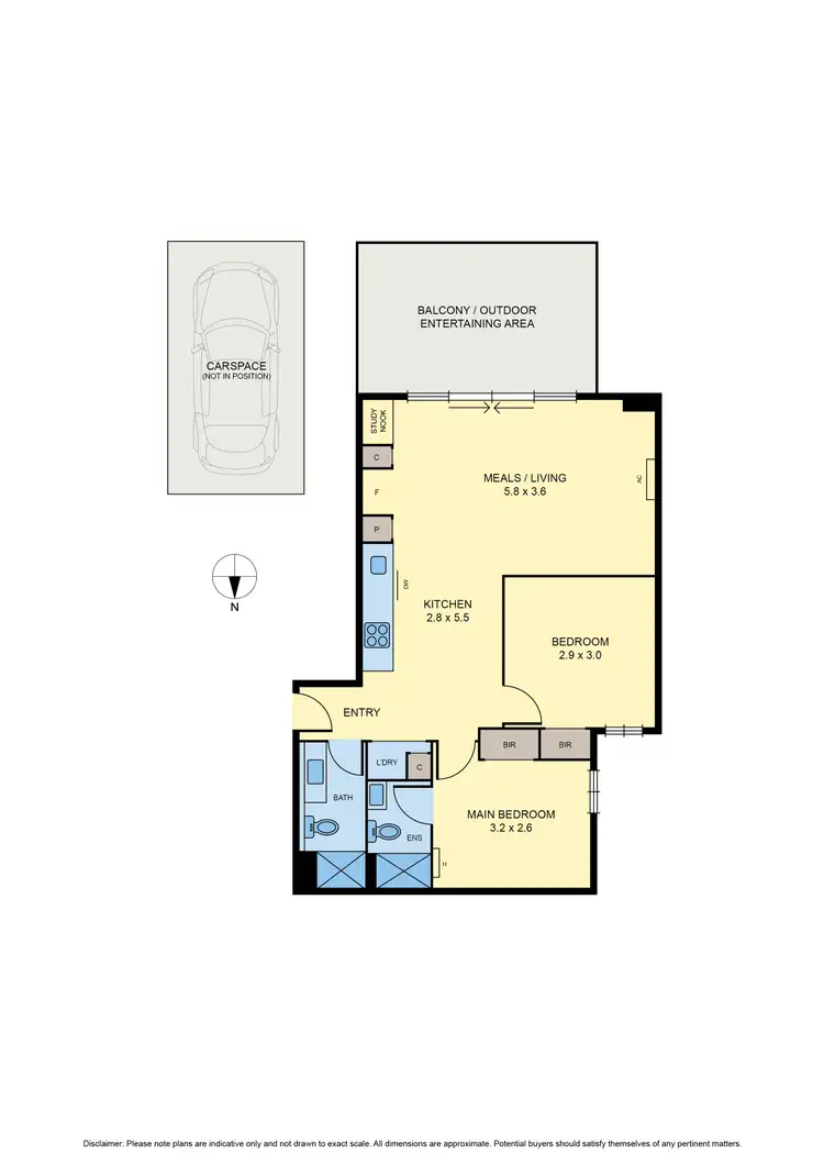 Floorplan of Homely apartment listing, 403/1 Brunswick Road, Brunswick East VIC 3057