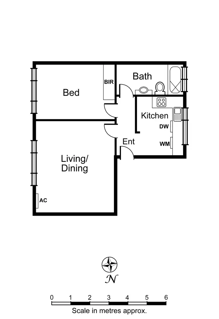 Floorplan of Homely apartment listing, 6/14 Liddiard Street, Hawthorn VIC 3122