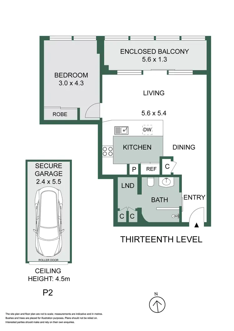 Floorplan of Homely apartment listing, 43/168 Goulburn Street, Surry Hills NSW 2010