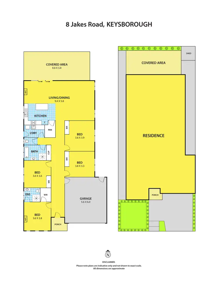 Floorplan of Homely house listing, 8 Jakes Road, Keysborough VIC 3173