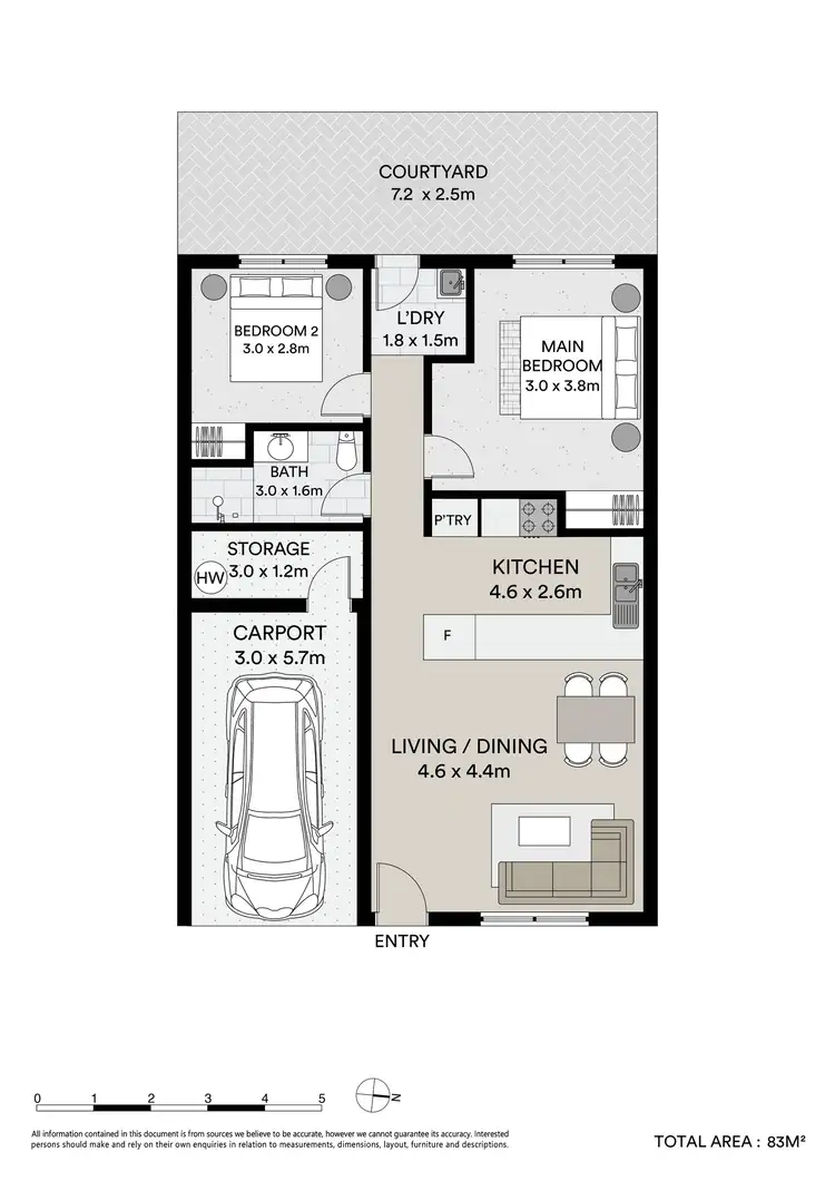 Floorplan of Homely unit listing, 4/35 First Street, Railway Estate QLD 4810