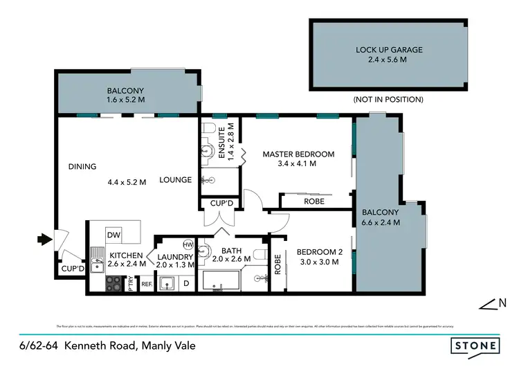 Floorplan of Homely unit listing, 6/62-64 Kenneth Road, Manly Vale NSW 2093