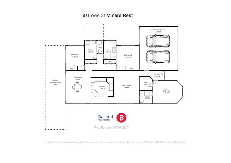 Floorplan of Homely house listing, 50 Howe Street, Miners Rest VIC 3352